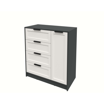 Тумба Тренд КТ-Т90 (Антрацит ЛДСП/ Кашемир ЛМДФ) Ш900 В1020 Г451 Тумба Тренд КТ-Т90 (Антрацит ЛДСП/ Кашемир ЛМДФ) Ш900 В1020 Г451